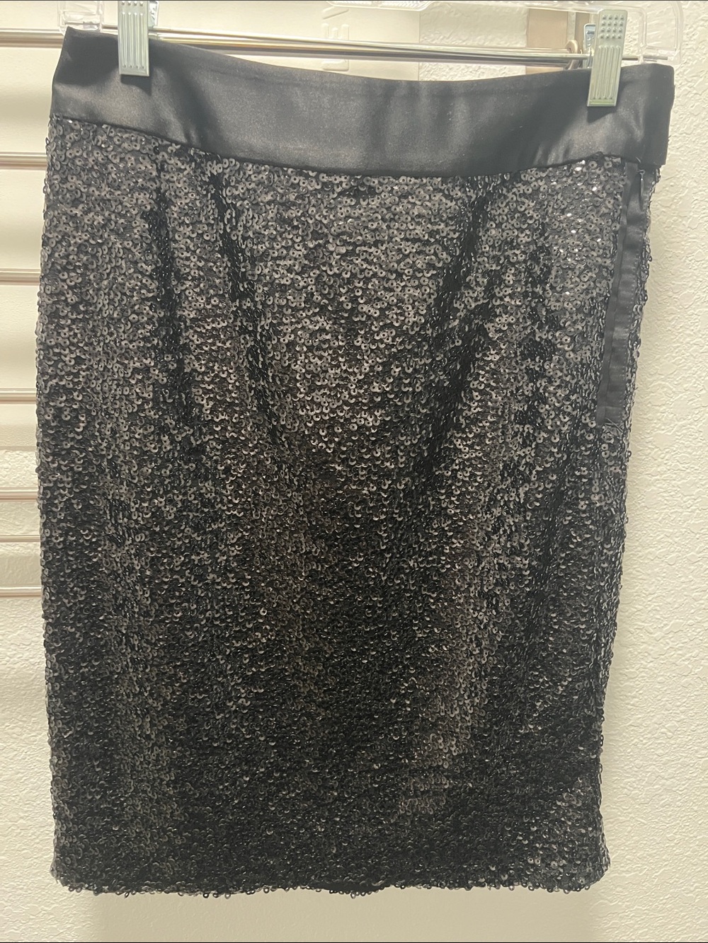 Black Sequin Pencil Skirt - Elegant Party Skirt